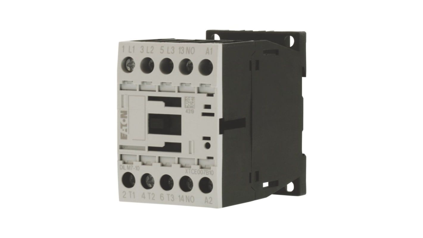 Stycznik 42/48 V AC Eaton styki: 3 3 kW 1 N/O Śruba 276546 DILM7-10(42V50HZ,48V60HZ)