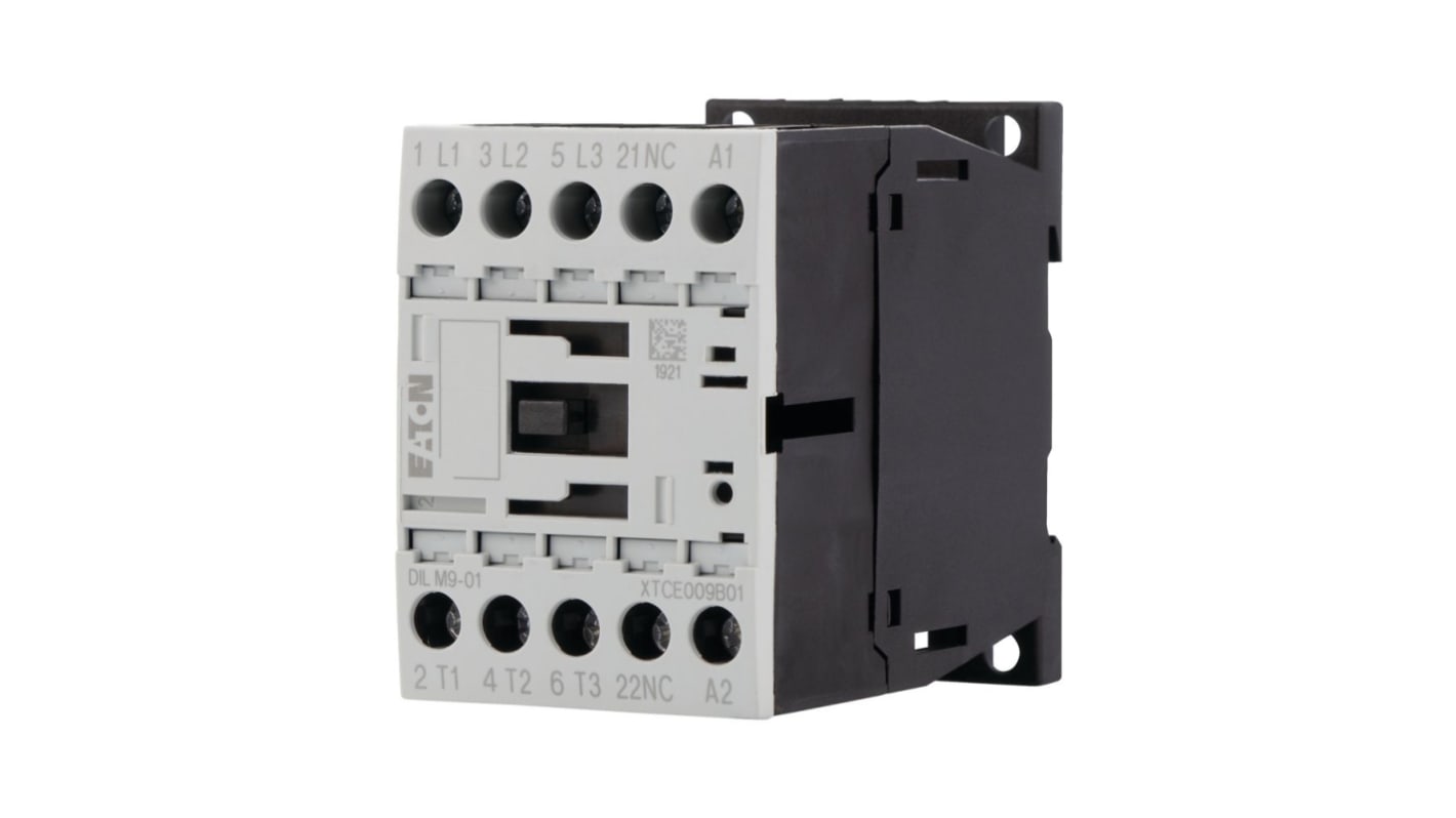 Stycznik 110 V DC Eaton styki: 3 4 kW 1NC Śruba 276743 DILM9-01(110VDC)