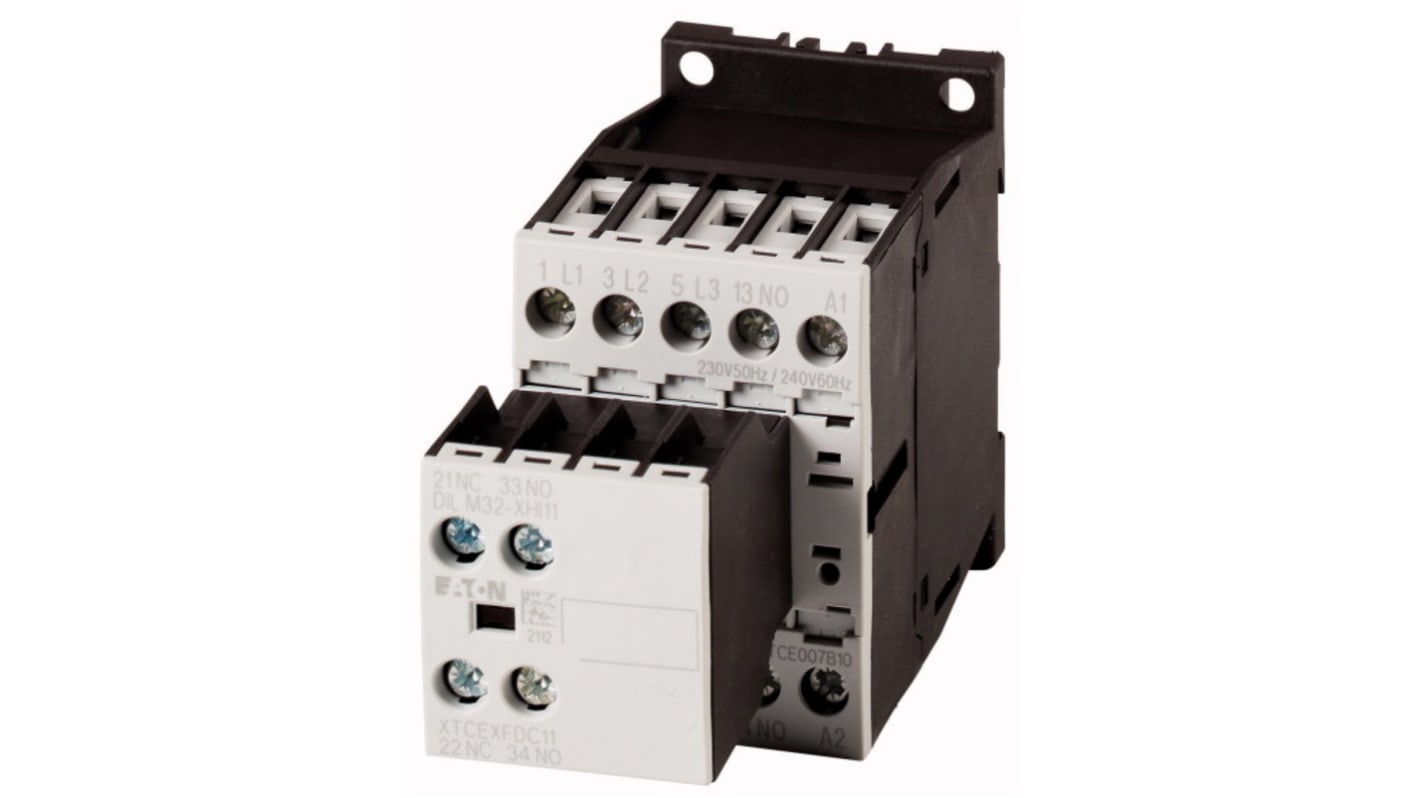 Stycznik 220 V AC, 230 V DC Eaton styki: 3 21 kW 1N/O. 276775 DILM9-21(24VDC)