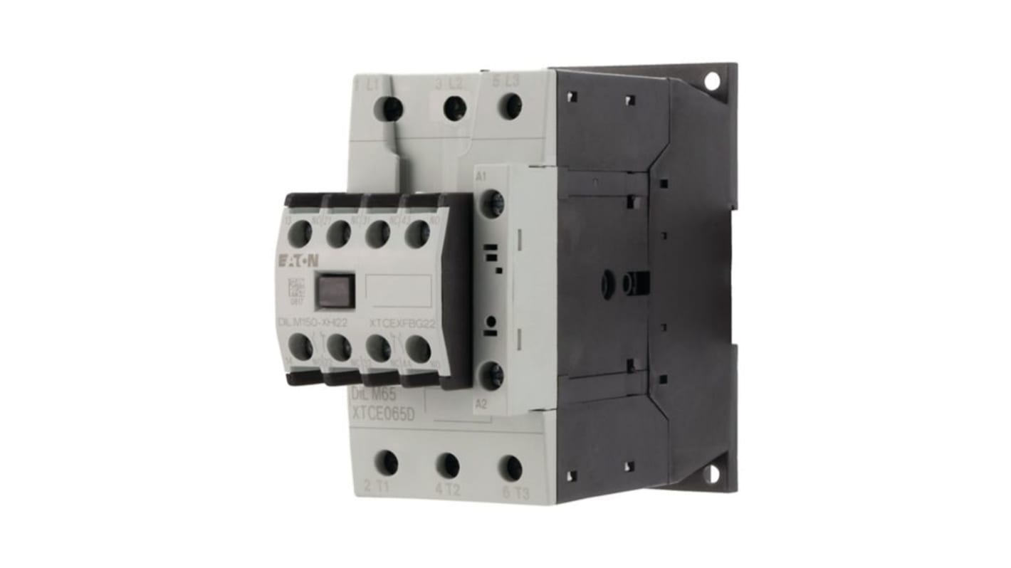 Eaton DILM Contactor, 220 V ac, 230 V dc Coil, 4-Pole, 14 kW, 1N/O