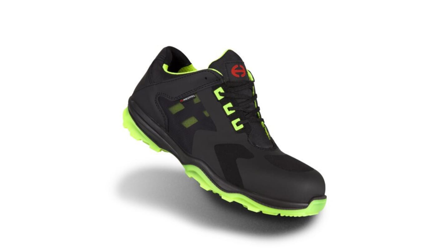 Uvex RUN-R 200 Unisex Black, Green Composite  Toe Capped Safety Trainers, UK 4, EU 37