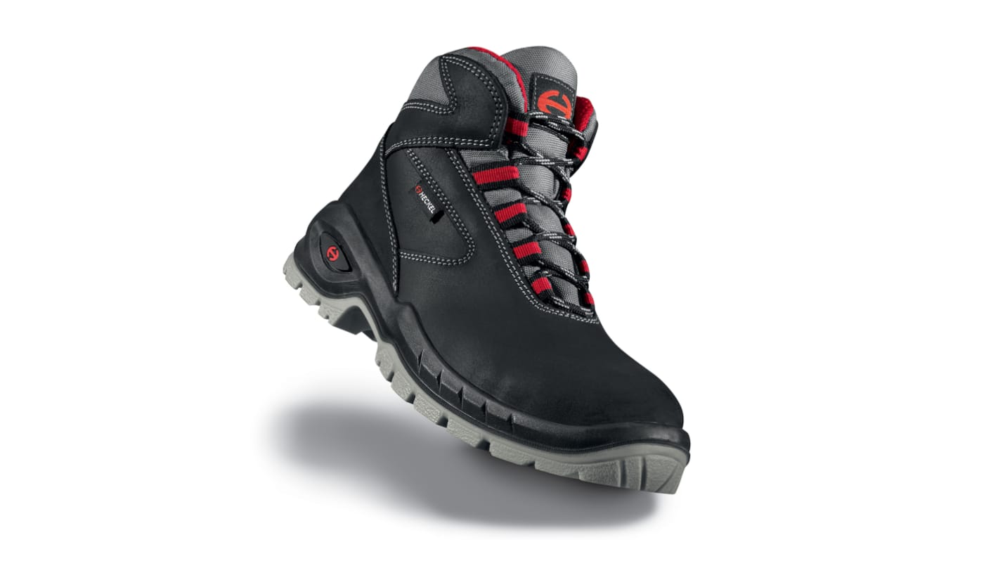 Heckel SUXXEED Black, Grey, Red Composite Toe Capped Men's Safety Boots, UK 12, EU 47