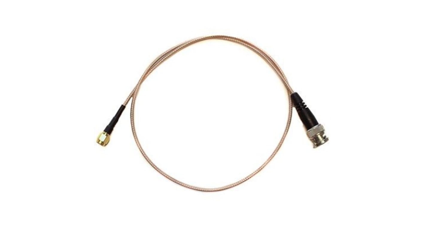 Mueller Electric Male BNC to Male SMA, 12in, RG316 Coaxial, Terminated50 ohms