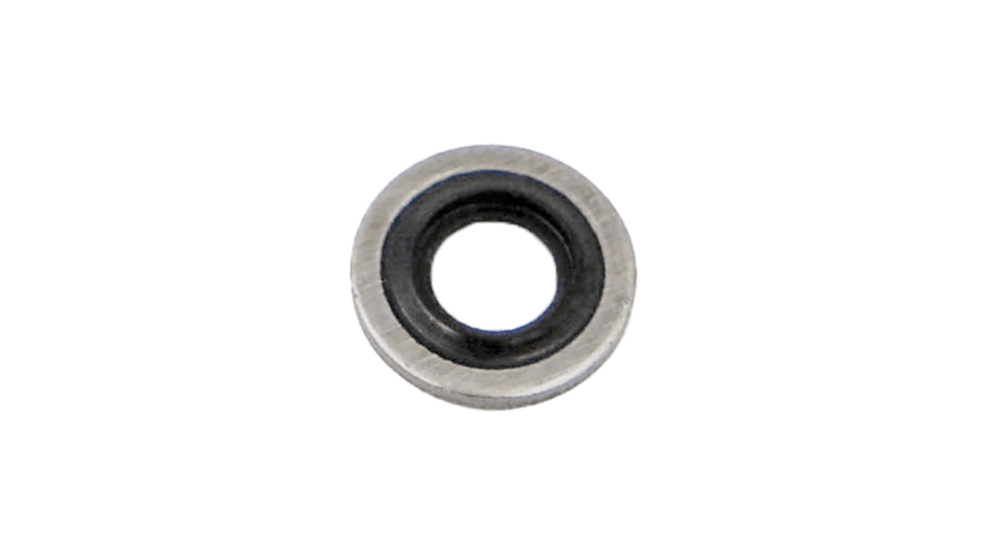 Hutchinson Le Joint Français Rubber : DF851 & washer : Mild Steel Bonded Seals O-Ring, 6.6mm Bore, 11mm Outer Diameter