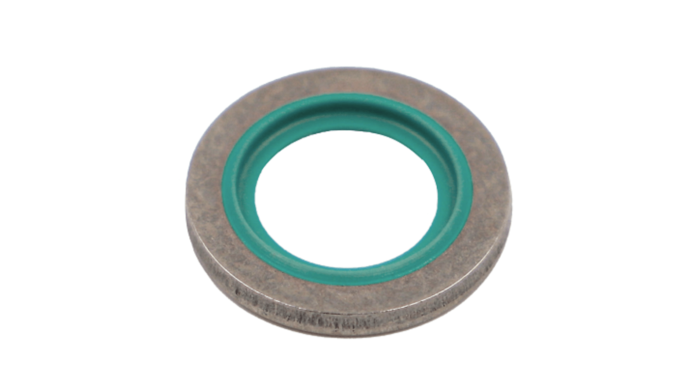 Hutchinson Le Joint Français Rubber : 7DF2075 & washer : Stainless Steel Bonded Seals O-Ring, 10.7mm Bore, 16mm Outer