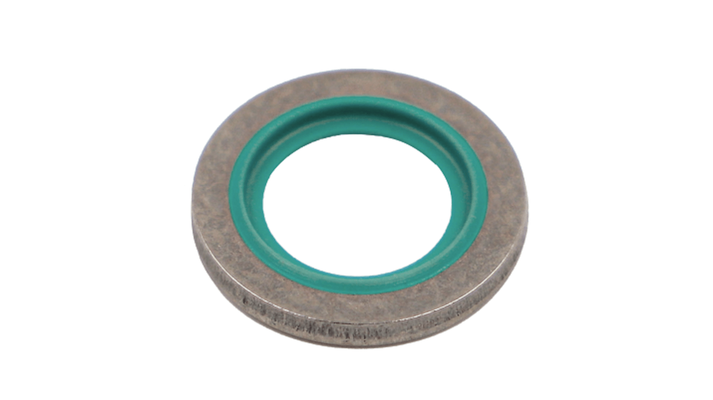 Hutchinson Le Joint Français Rubber : 7DF2075 & washer : Stainless Steel Bonded Seals O-Ring, 18.16mm Bore, 25.4mm