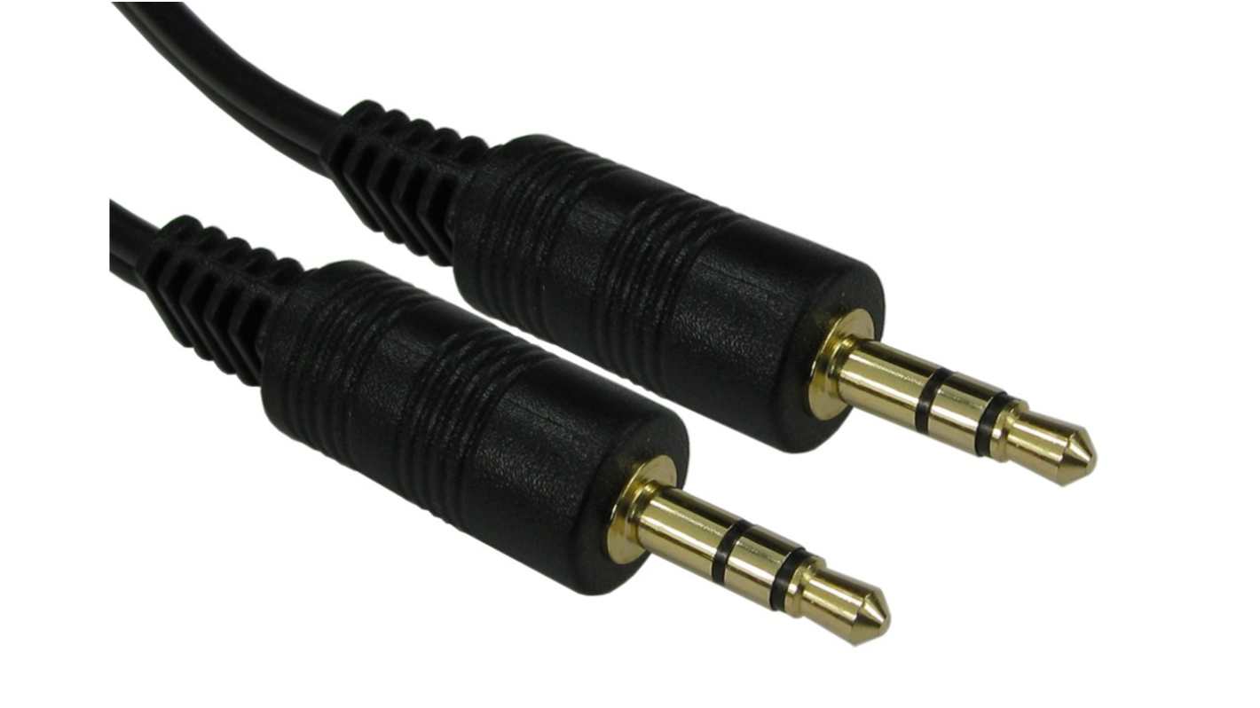 RS PRO Male 3.5mm Stereo Jack to Male 3.5mm Stereo Jack Aux Cable, 2m
