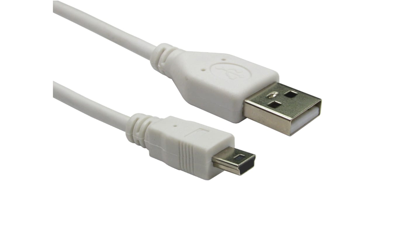 RS PRO USB 2.0, Male USB A to Male USB A, 3m