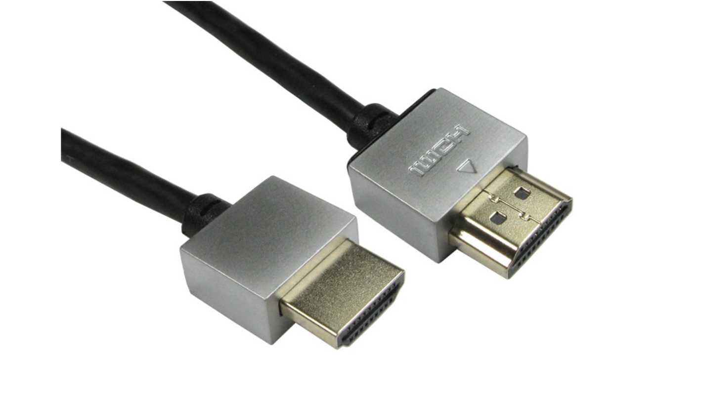 RS PRO, 2m Male HDMI to Male HDMI High Speed 4K