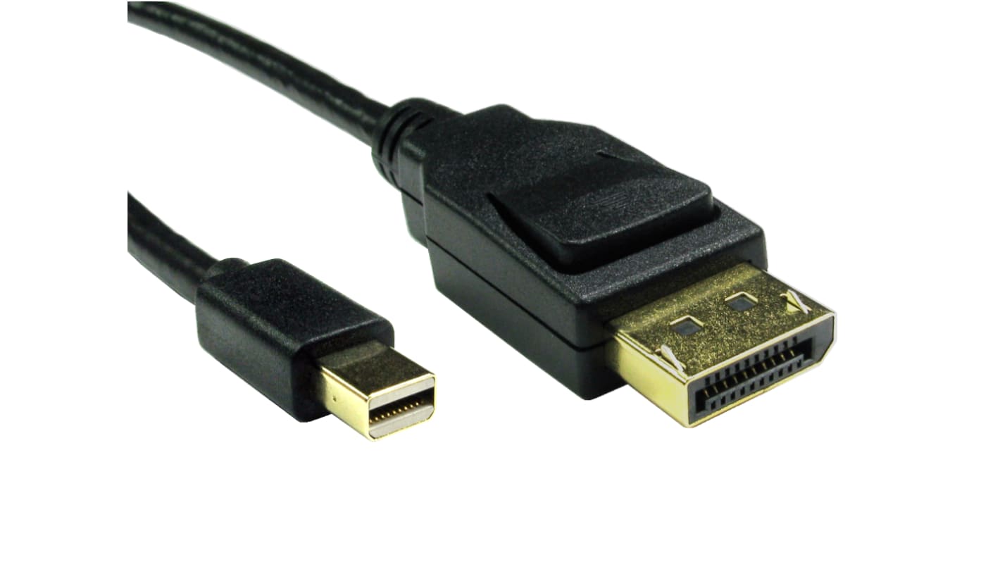 Kabel DisplayPort długość 500mm B: Display Port A: Złącze DP (Display Port) Mini męskie v. 1.4 RS PRO 8K