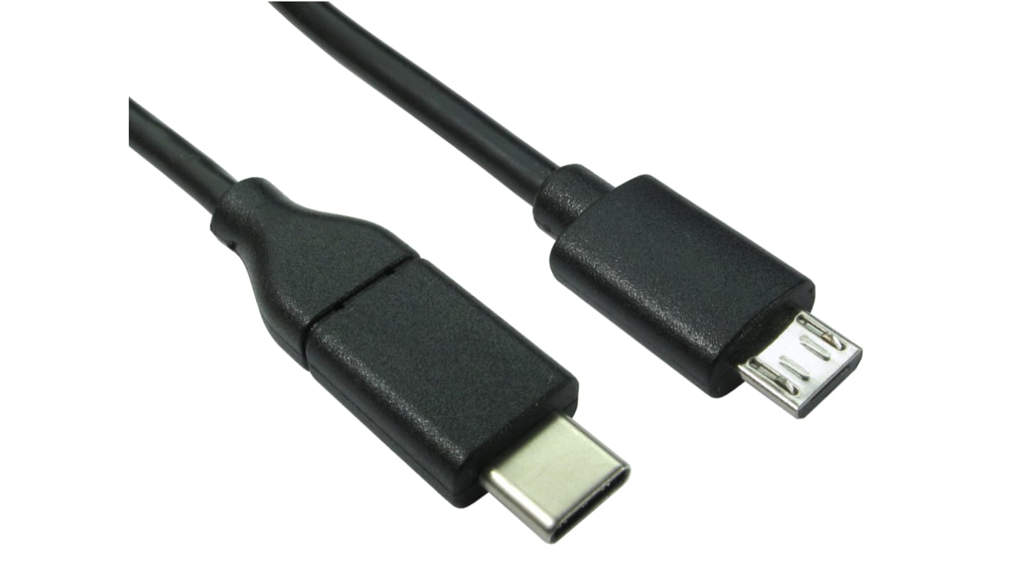 RS PRO USB-kabel, USB C til Mikro USB B, 2m