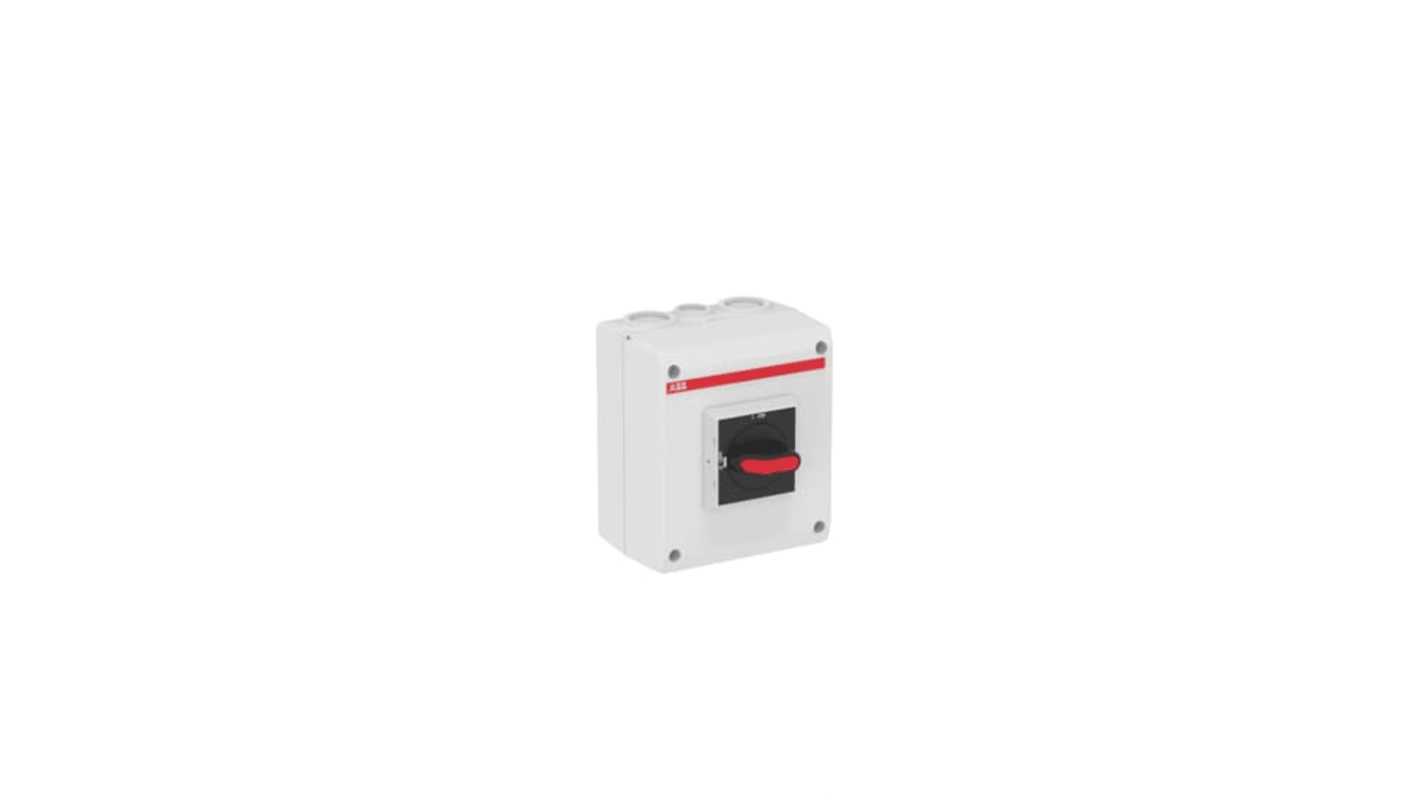 ABB 3P Pole Screw Mount Switch Disconnector - 40A Maximum Current, 11kW Power Rating, IP65