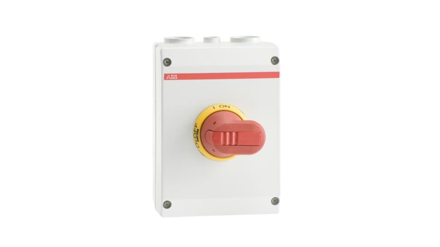 ABB 6P Pole Screw Mount Switch Disconnector - 63A Maximum Current, 37kW Power Rating, IP65