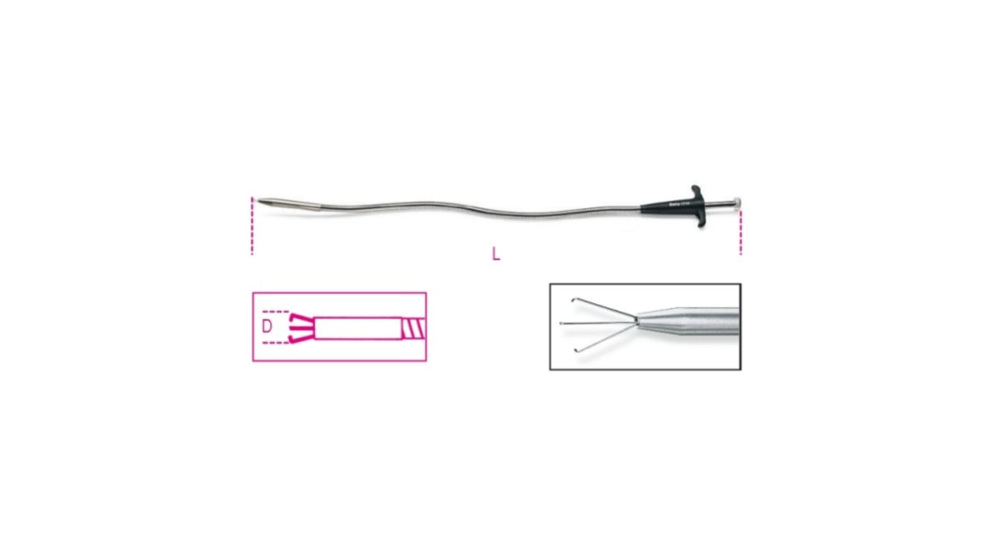 BETA Flexible Pickup Tool Pick Up Tool, 500 mm Steel