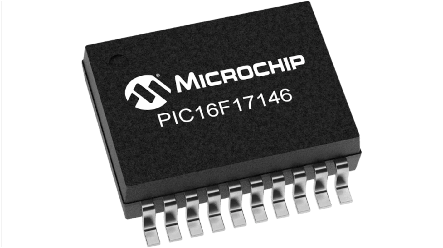 Microchip PIC16F17146-I/SS PIC Microcontroller, PIC16F171, 20-Pin SSOP