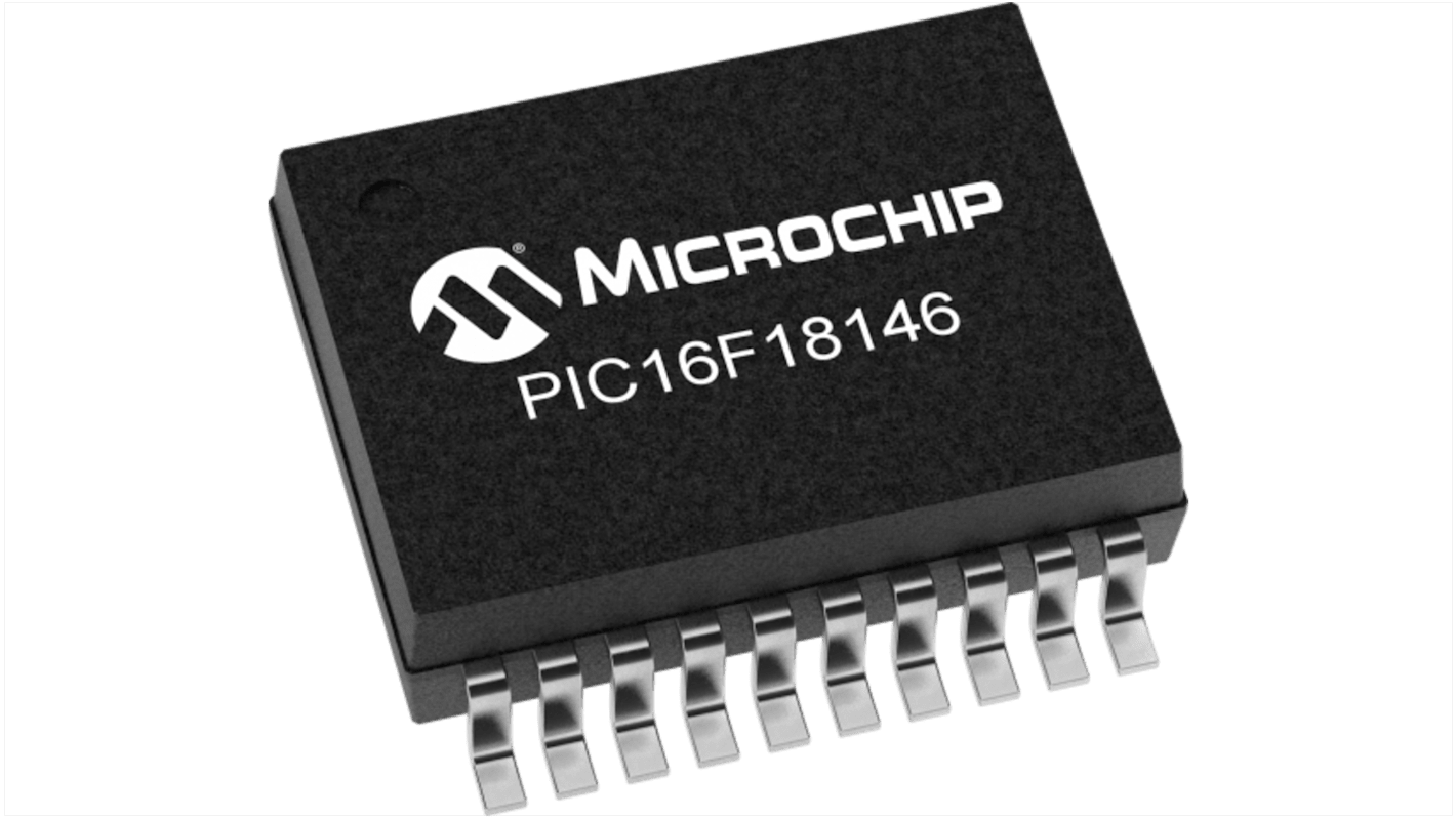 Microchip PIC16F18146-I/SS PIC Microcontroller, PIC16F181, 20-Pin SSOP