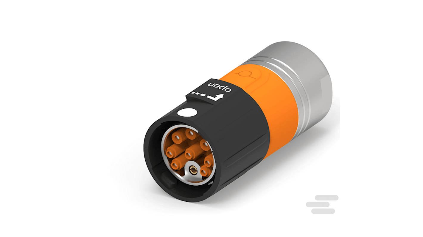 TE Connectivity Circular Connector, 9 Contacts, Cable Mount, M15 Connector, Plug, Male, IP67, 915 Series