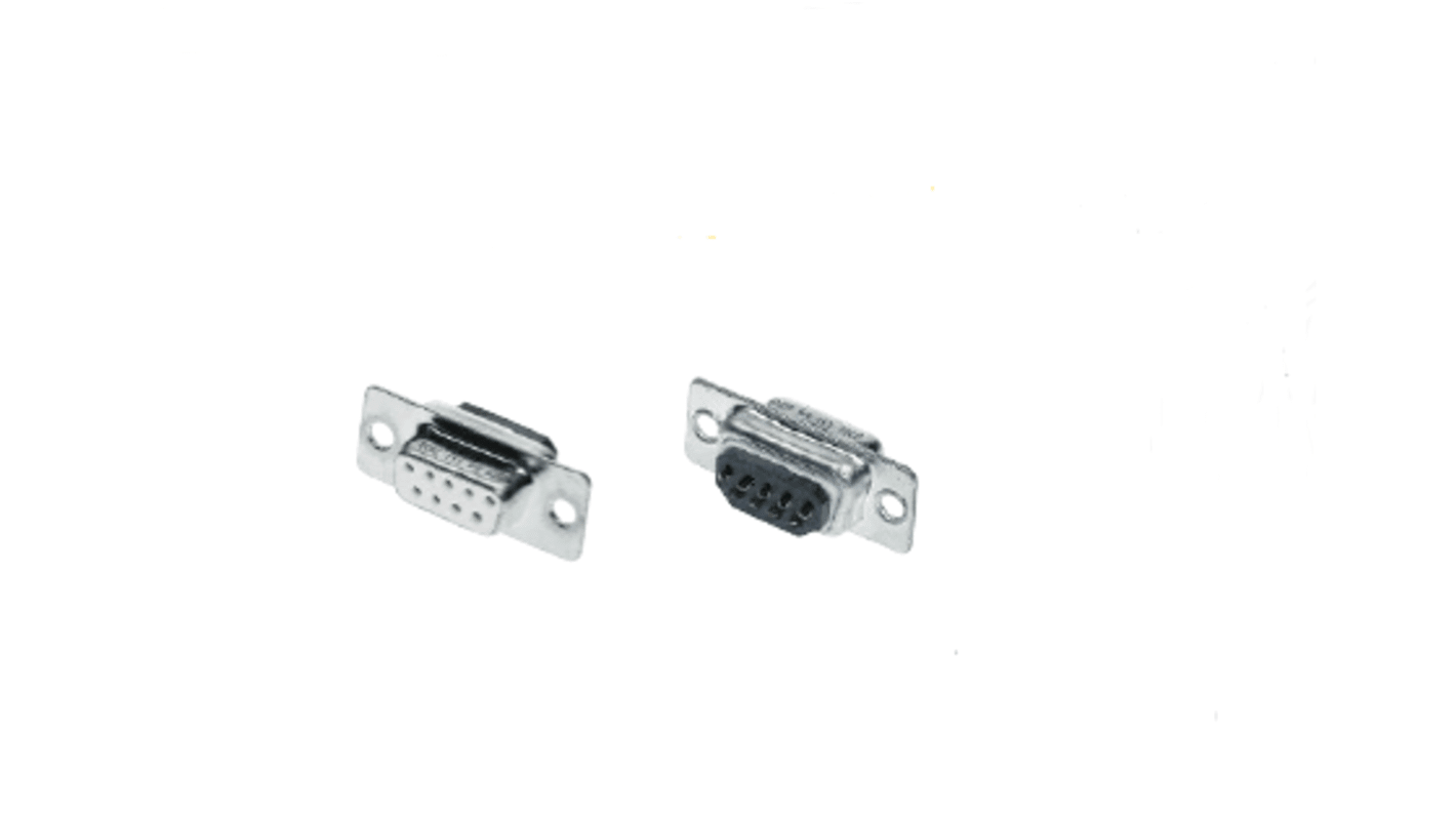 HARTING D-subコネクタ, 15極, メス, パネルマウント, 09642117800