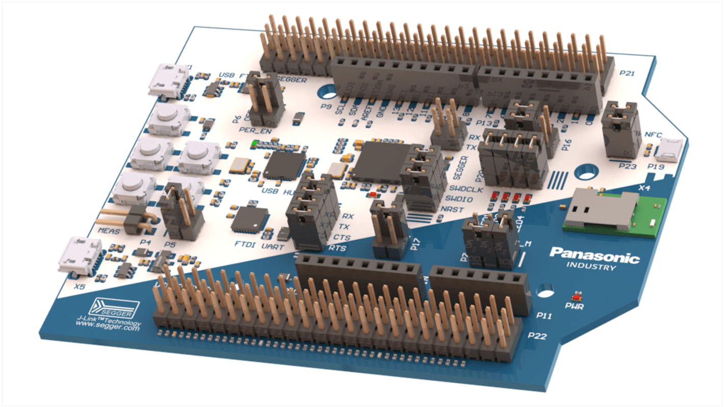 Panasonic PAN1780 Bluetooth® Low Energy Module 2.4GHz Bluetooth Evalueringskort for PAN1780 modul