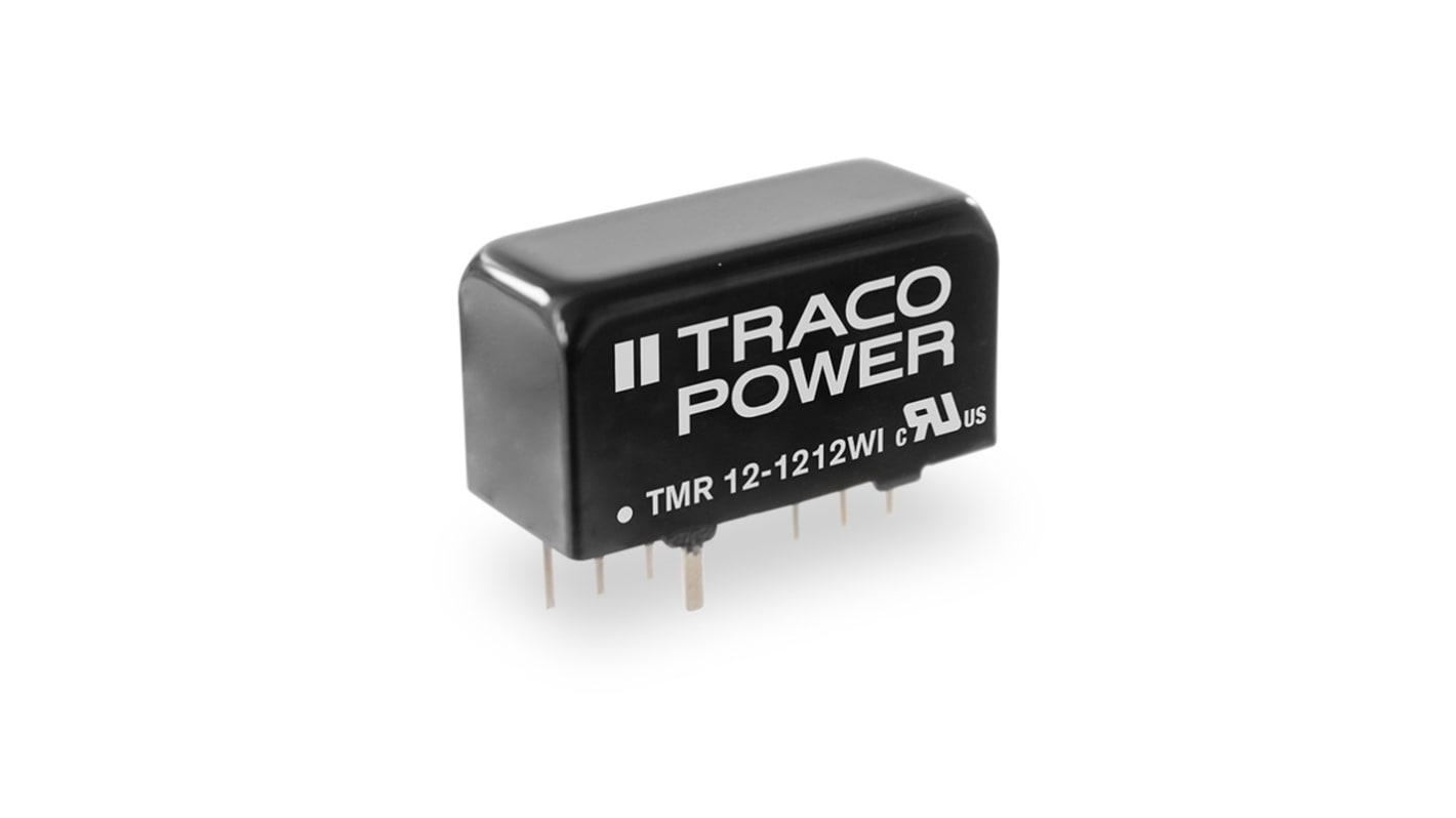 TRACOPOWER TMR 12WI DC/DC-Wandler 12W 12 V DC IN, 12V dc OUT / 1A PCB-Montage 1.6kV dc isoliert