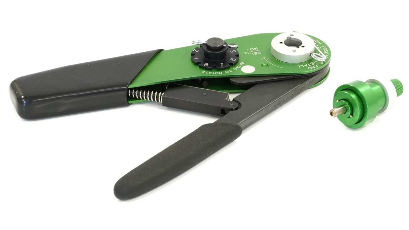 RS PRO Hand Ratcheting Crimp Tool for Crimp Contacts, 00.9 → 0.82mm² Wire