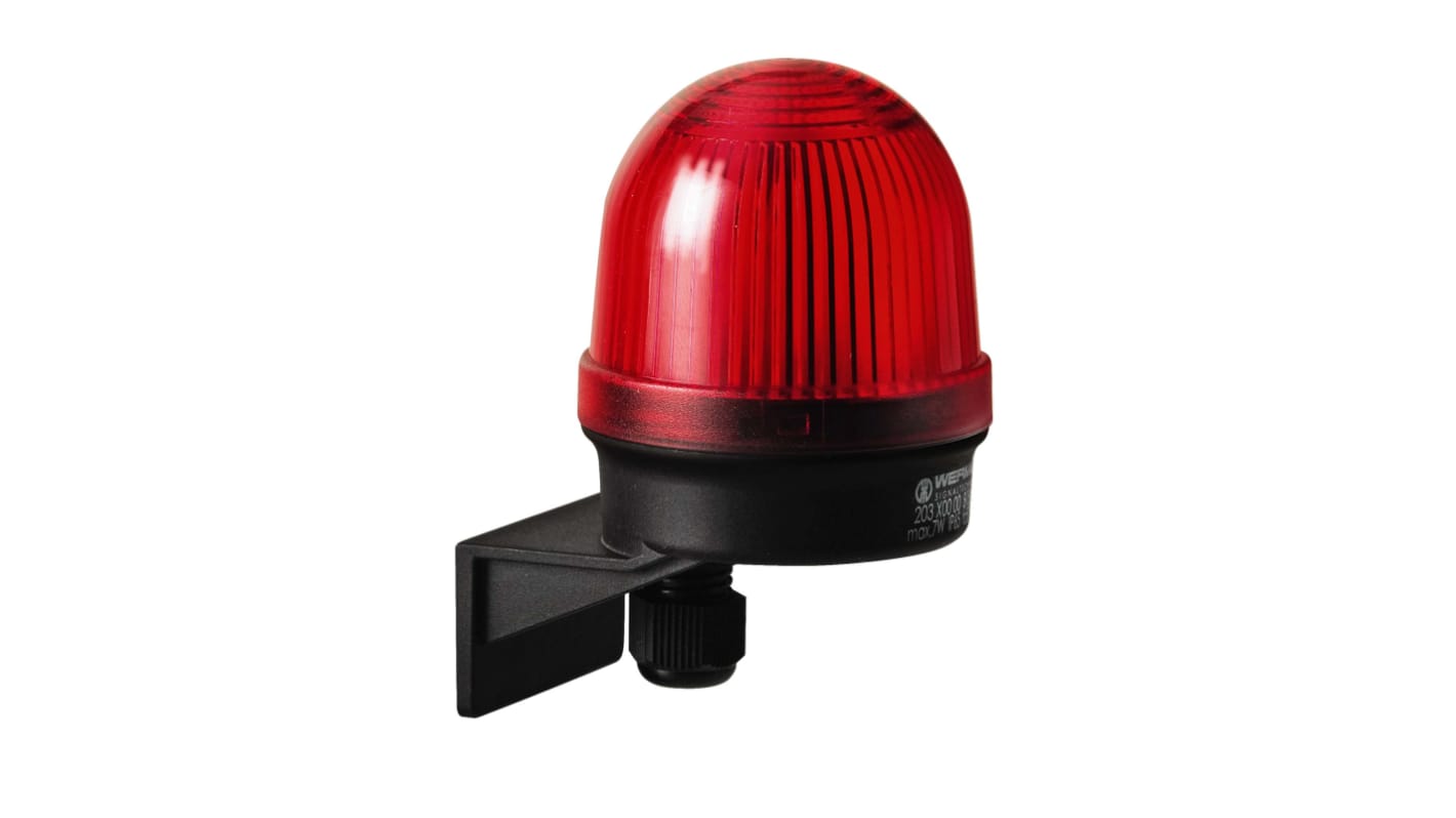 Werma 203 Series Red Continuous lighting Beacon, 12 → 230 V, Wall Mount, Filament Bulb, IP65