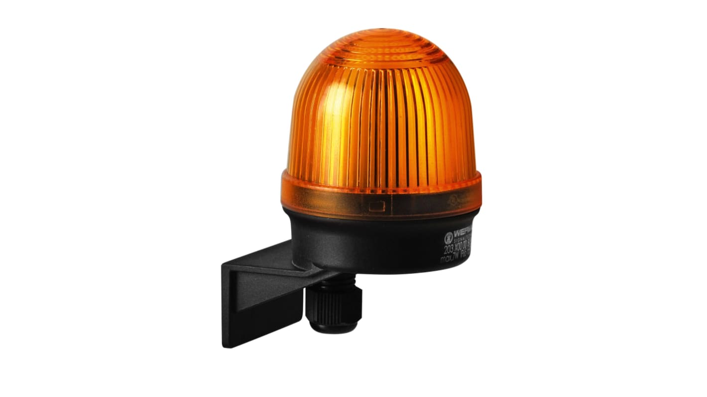 Werma 203 Series Yellow Continuous lighting Beacon, 12 → 230 V, Wall Mount, Filament Bulb, IP65