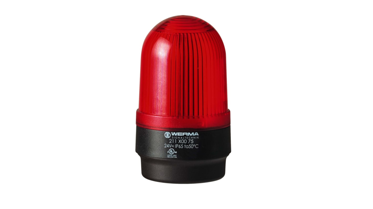 Segnalatore Illuminazione continua, Werma, LED, Rosso, 115 V