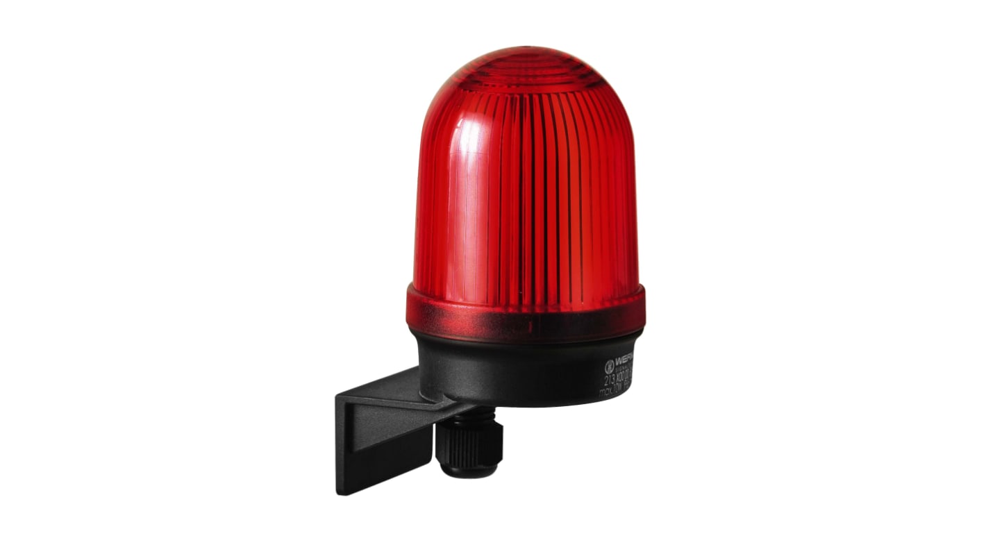 Werma 213 Glühlampe, Dauer Signalleuchte Rot, 12 → 230 V, Ø 57mm x 107mm