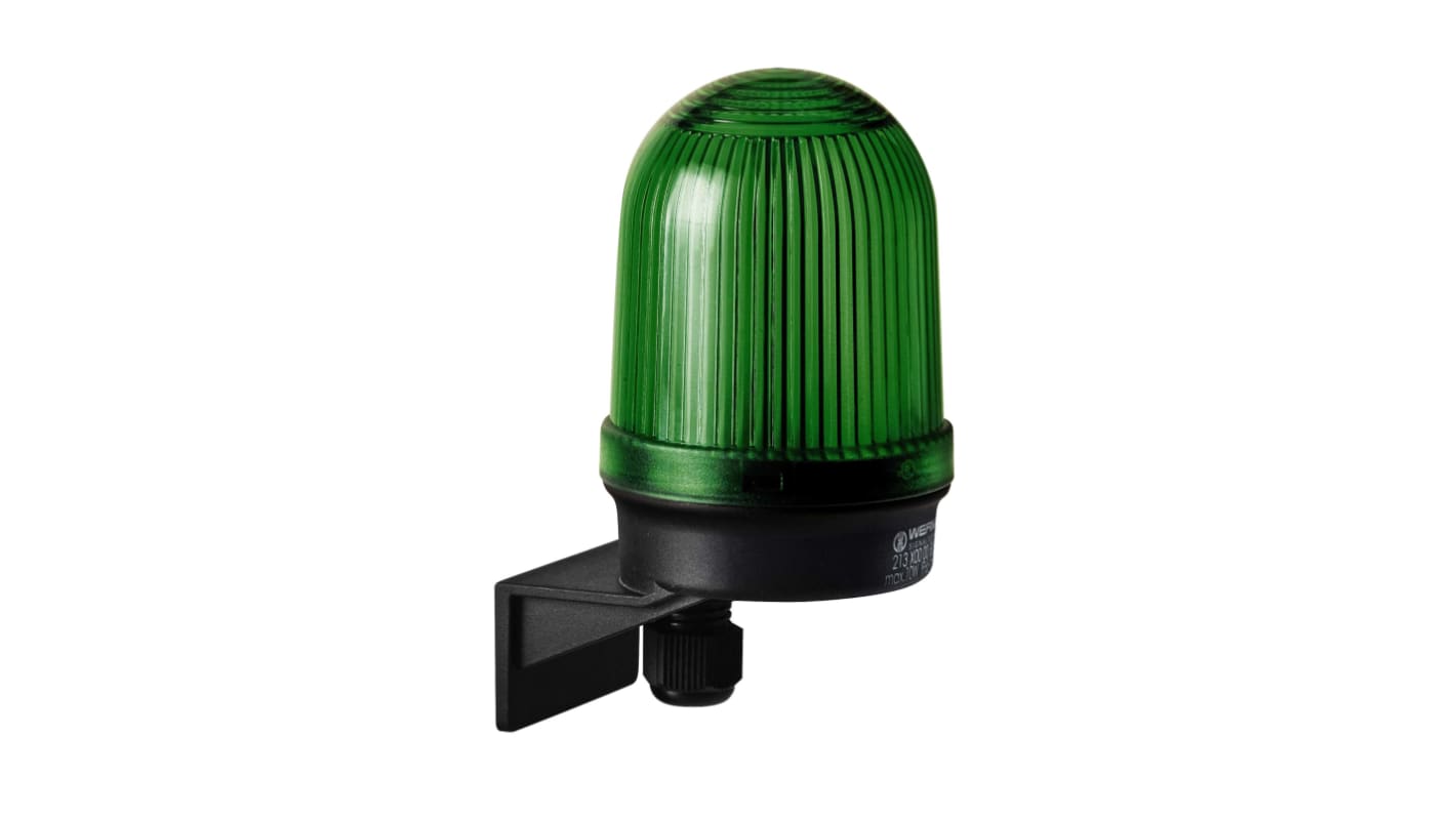 Werma 213 Series Green Continuous lighting Beacon, 12 → 230 V, Wall Mount, Filament Bulb