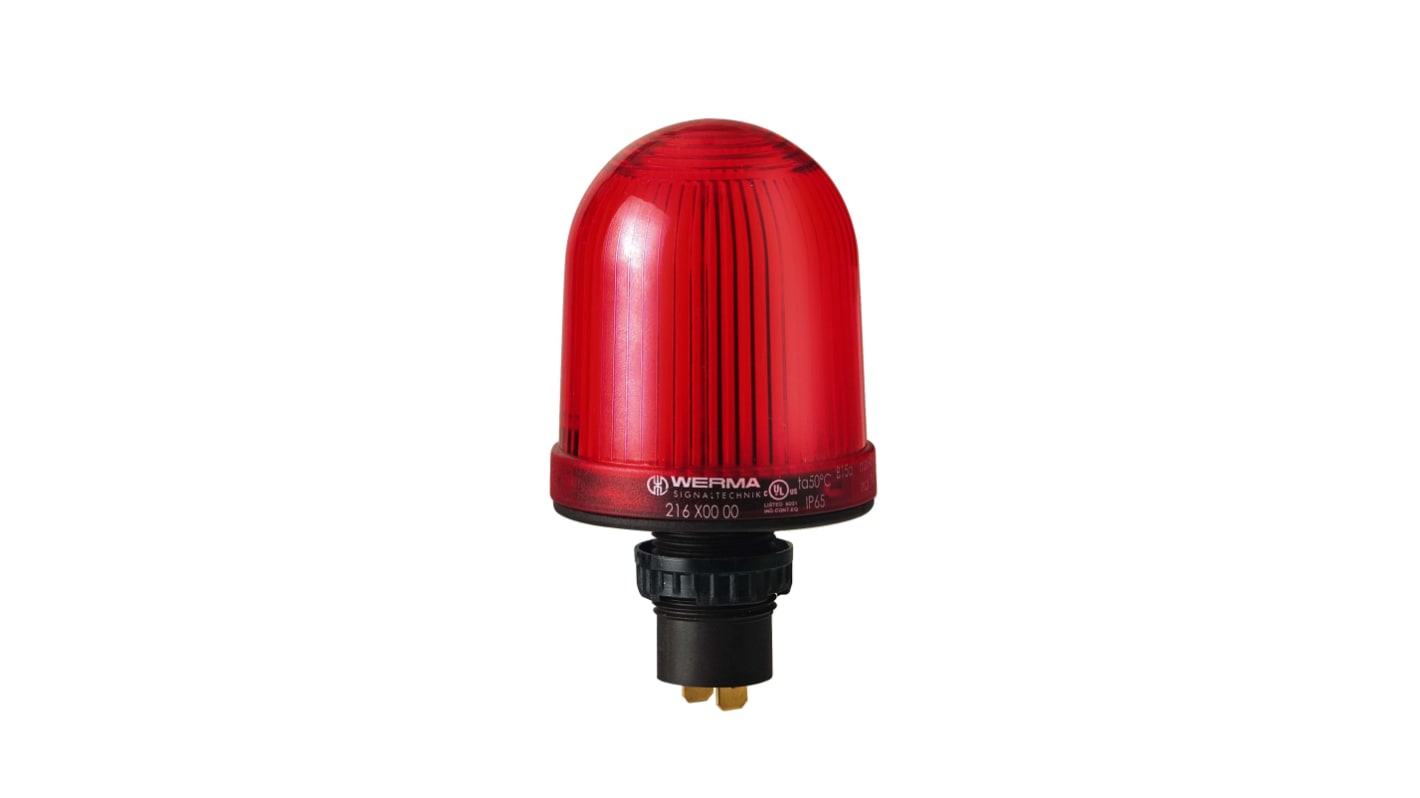Werma 216 Glühlampe, Dauer Signalleuchte Rot, 48 V