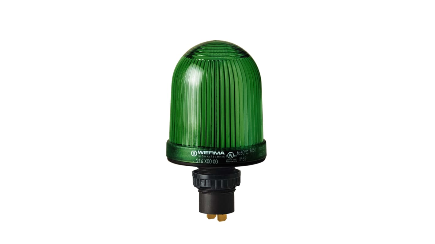 Werma 216 Glühlampe, Dauer Signalleuchte Grün, 48 V