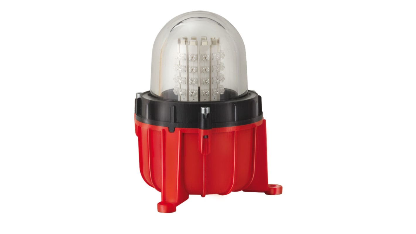 Indicador luminoso Werma serie 281, efecto Luz continua, LED, Rojo, alim. 12 → 50 V