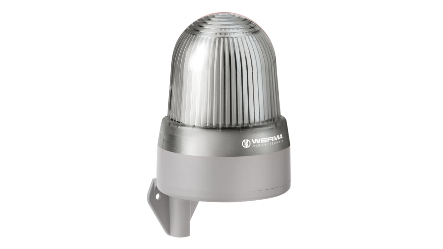 Werma 432 Series Clear Sounder Beacon, 115 → 230 V, IP65, Wall Mount, 98dB at 1 Metre