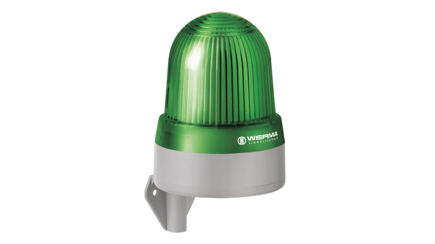 Werma 433 LED, Ununterbrochenes Licht-Licht Alarm-Leuchtmelder Grün, 115 → 230 V