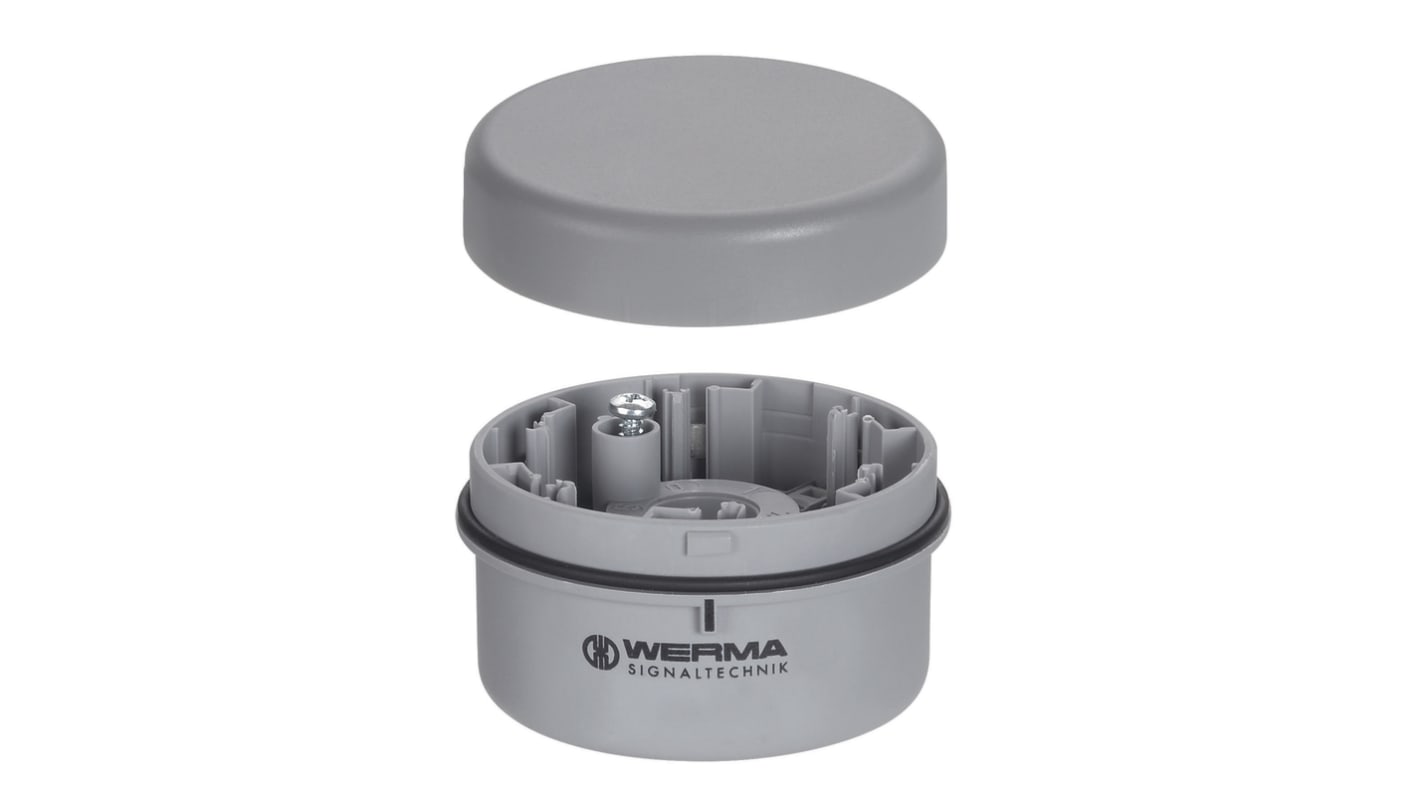 Werma KS71 Series Grey Terminal Element for Use with KombiSIGN 71, 12 → 230 V, AC/DC, IP65