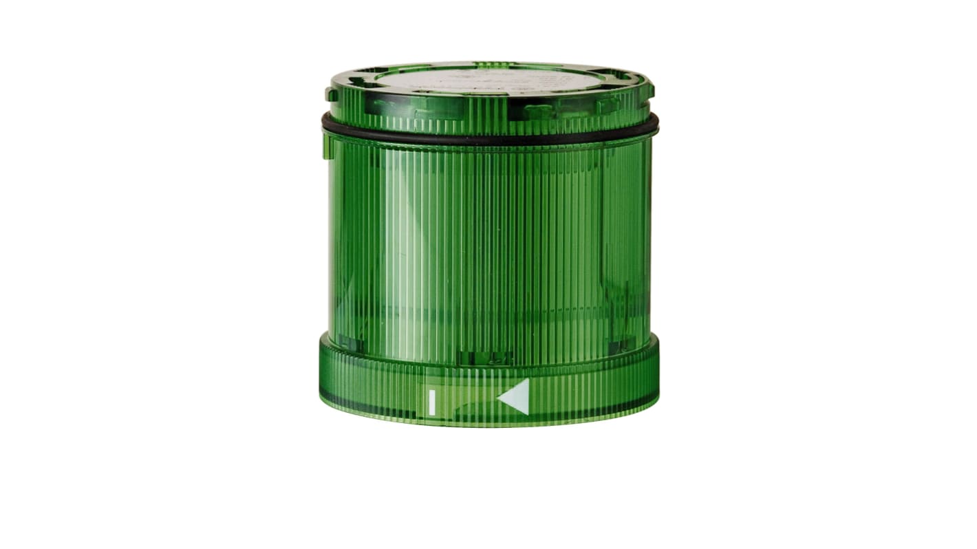 Werma KS71 Series Green Flashing Effect Flashing Light Element, 24 V, LED Bulb, DC