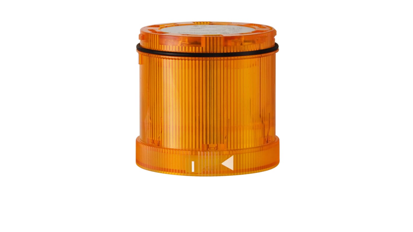 Werma KS71 Series Yellow Continuous lighting Effect Flashing Light Element, 12 V, LED Bulb, DC