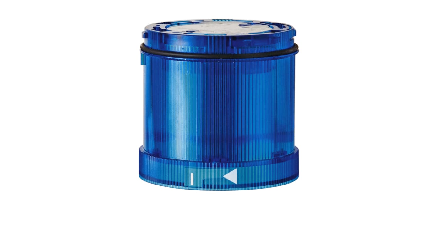Werma KS71 Series Blue Blinking Effect Flashing Light Element, 115 V, LED Bulb, AC