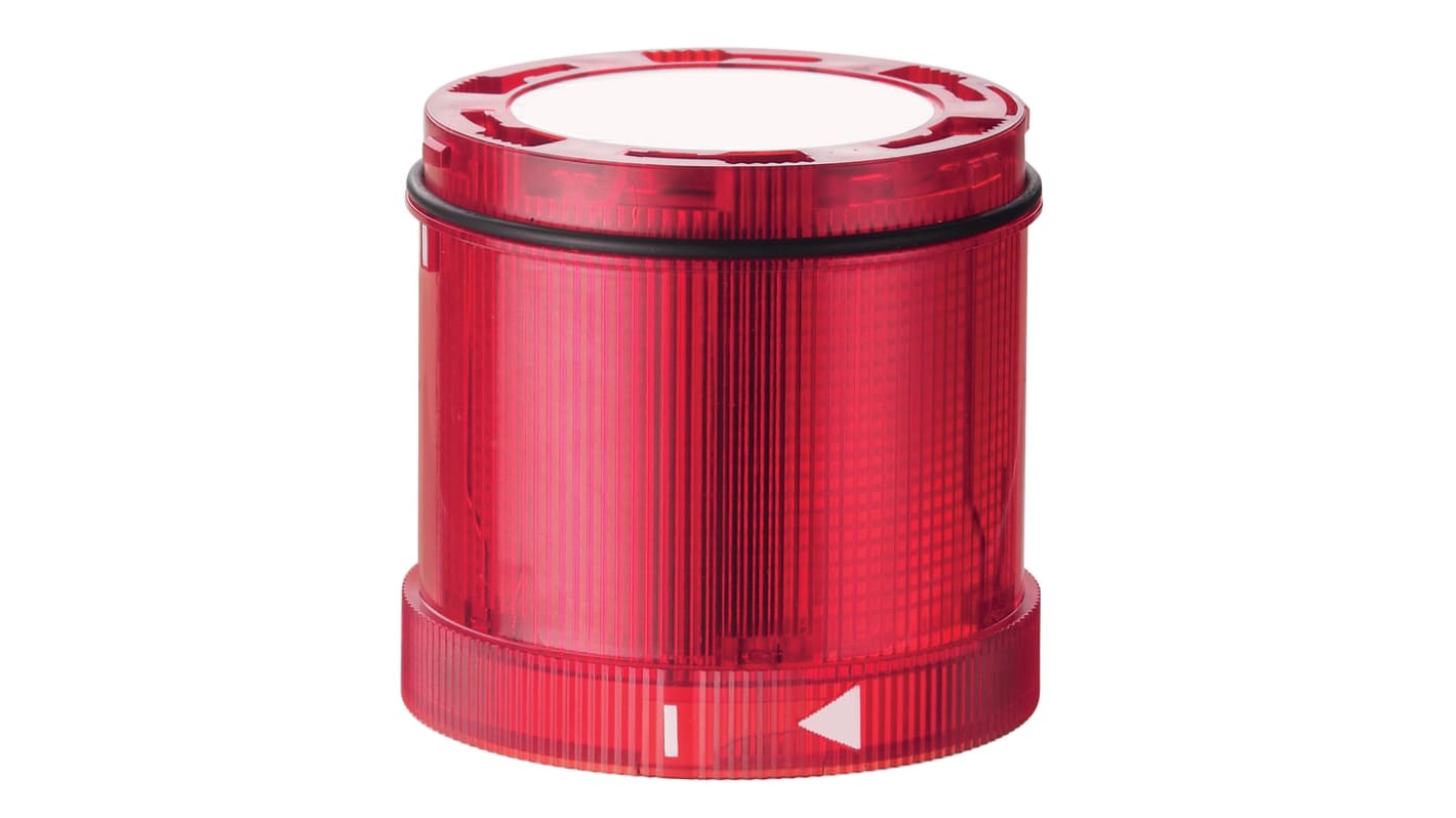 Werma KS72 Series Red EVS, Flashing Effect Flashing Light Element, 24 V, LED Bulb, DC, IP65