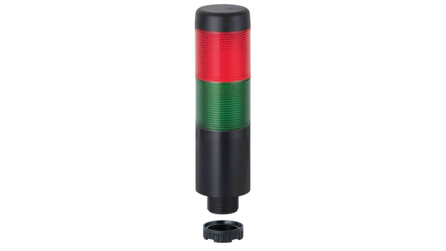 Rs-Online Kit luce Andon Werma 12 V LED 2 elementi lenti lenti Verde Rosso con Cicalino