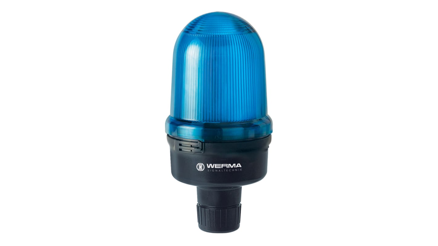 Werma 829 LED Rundum Signalleuchte Blau, 24 V