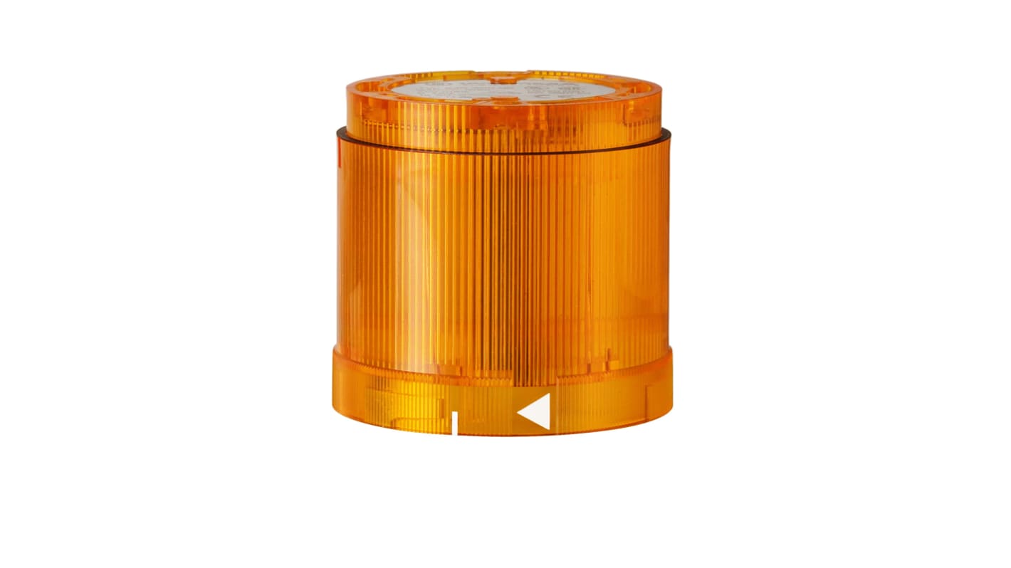 Werma KS70 Series Yellow Blinking Effect Flashing Light Element, 115 V, LED Bulb, AC