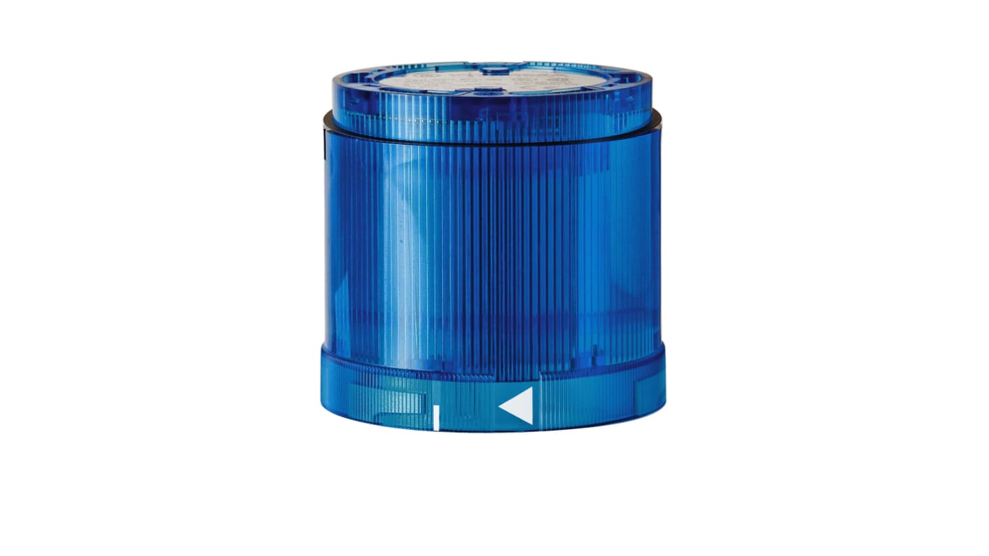 Werma KS70 Series Blue Continuous lighting Effect Flashing Light Element, 115 V, LED Bulb, AC