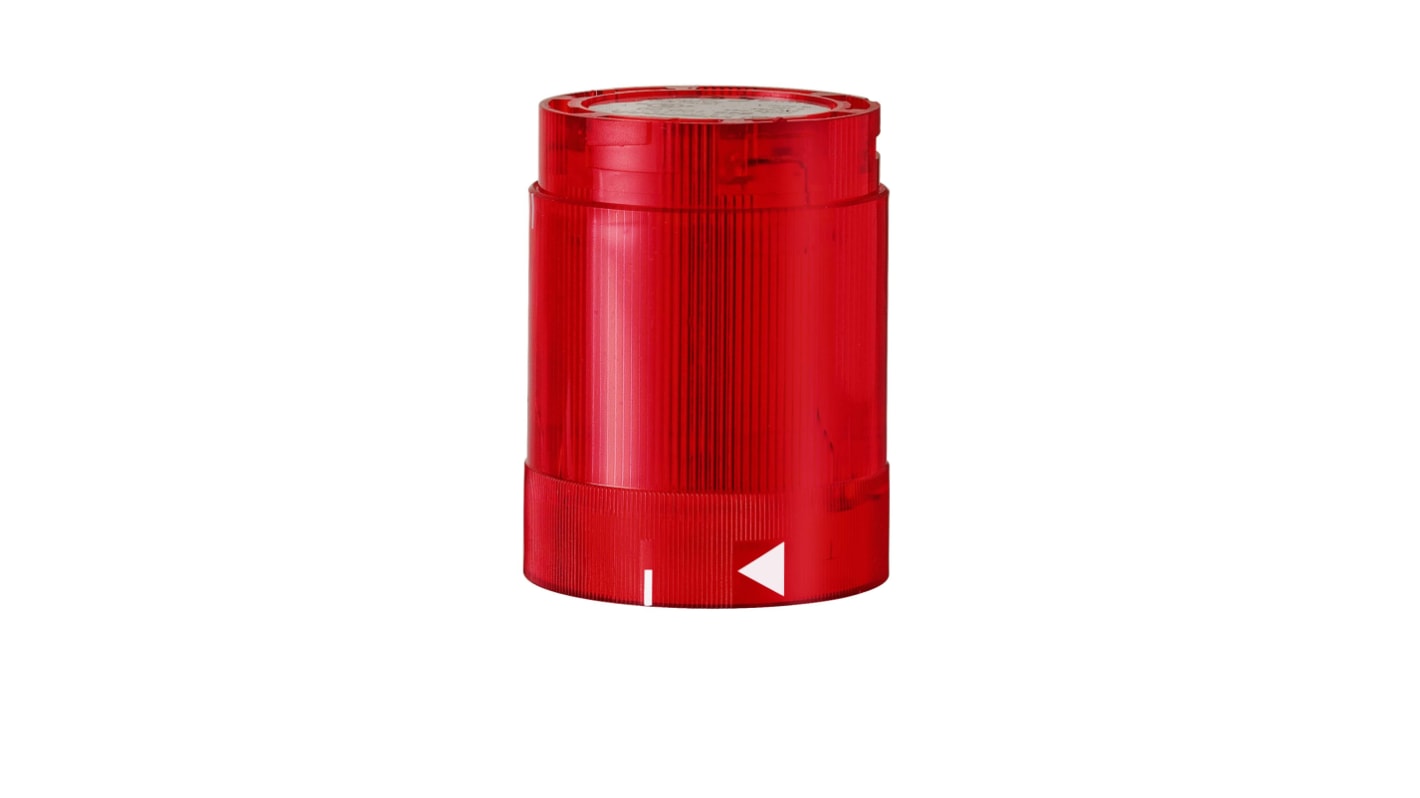 Werma KS50 Series Red Blinking Effect Flashing Light Element, 115 V, LED Bulb, AC