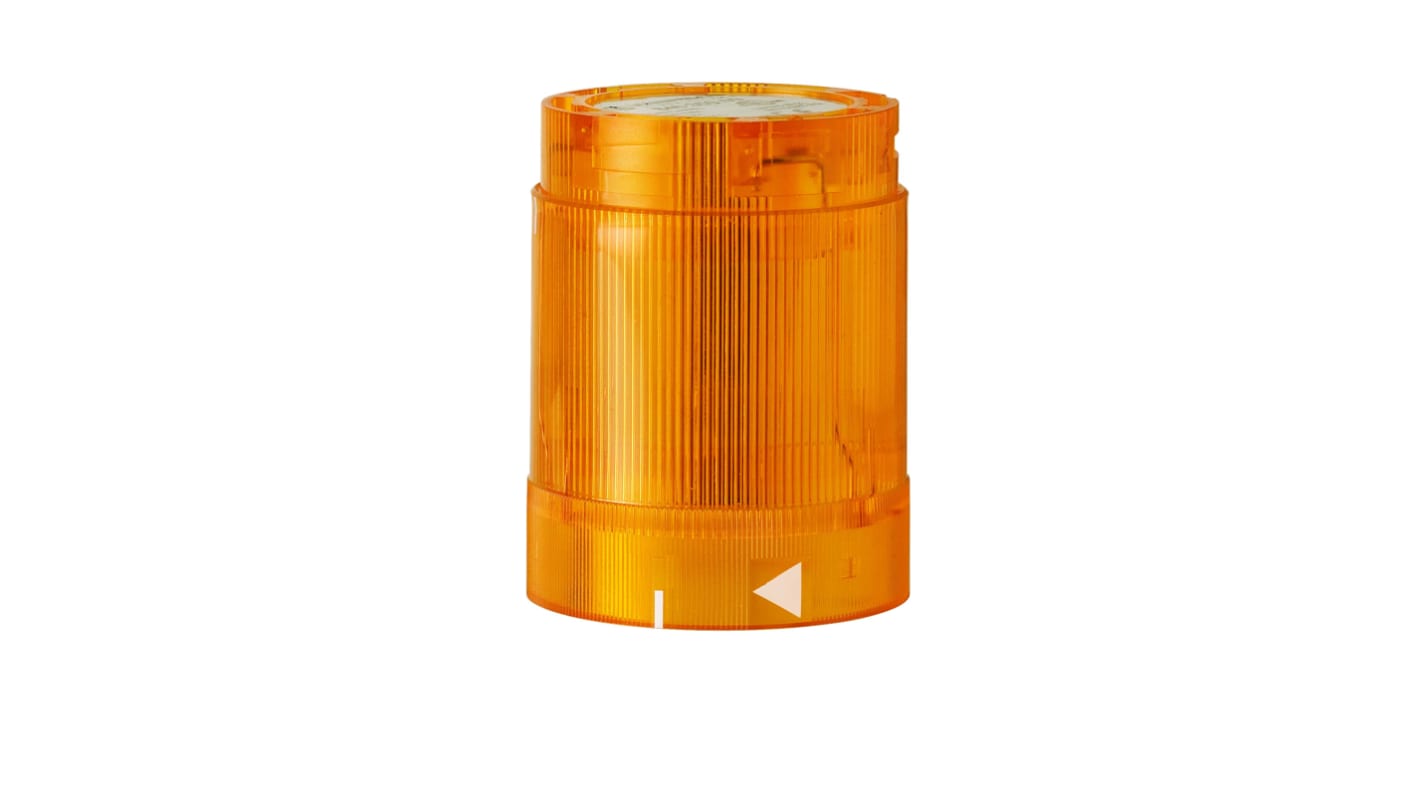Werma KS50 Series Yellow Blinking Effect Flashing Light Element, 115 V, LED Bulb, AC