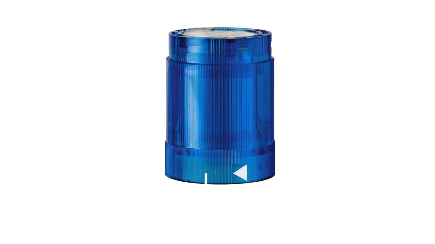 Werma KS50 Series Blue Blinking Effect Flashing Light Element, 230 V, LED Bulb, AC