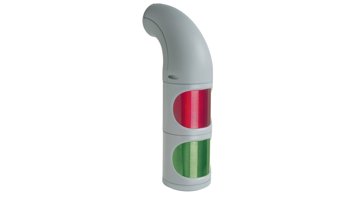 Werma 894 Series Green, Red Continuous lighting Beacon, 115 → 230 V, Wall Mount, LED Bulb