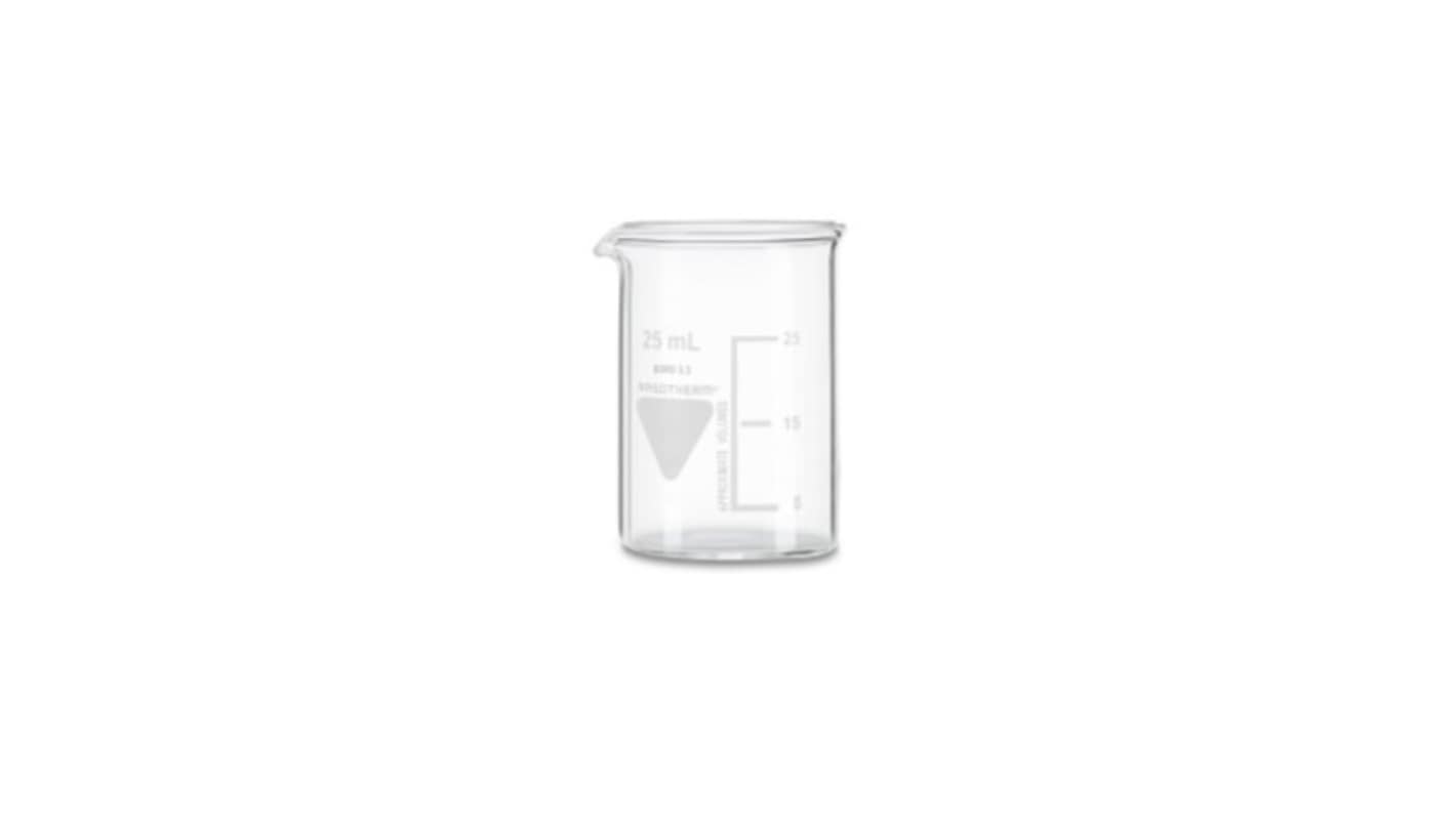 RS PRO Borosilicate Glass 25ml Beaker