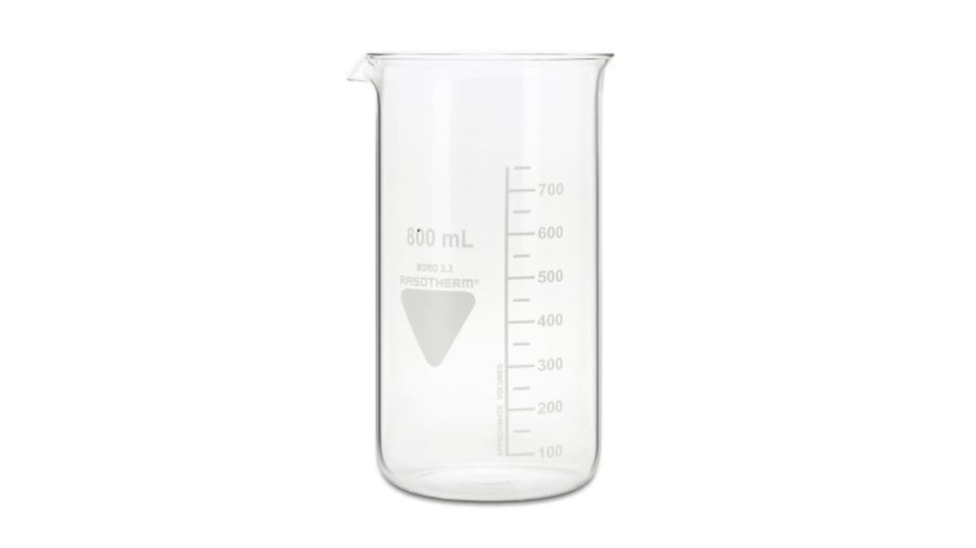 RS PRO Borosilicate Glass 800ml Beaker